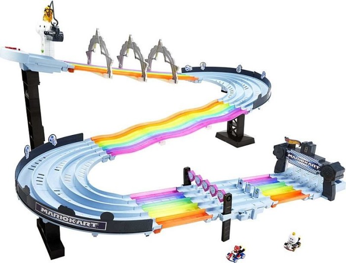 Mattel Hot Wheels Mario Kart Rainbow Road Track Set (GXX41)