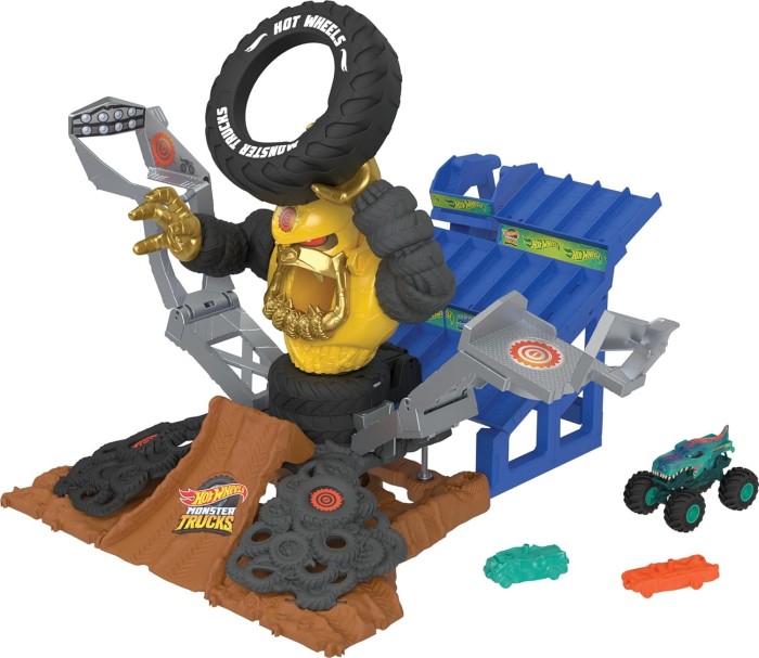 Mattel Hot Wheels monster Trucks Arena Smashers MEGA-Wrex vs. Crushzilla Takedown (HPN71)