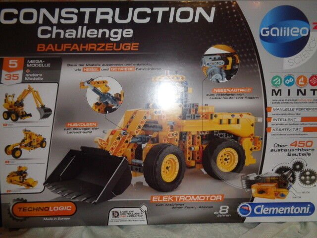Clementoni Galileo Construction Challenge - Baufahrzeuge (59030)