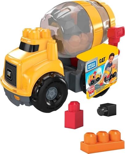 Mattel Mega Bloks Fisher-Price First Builders CAT Cementmixer (GFG11)