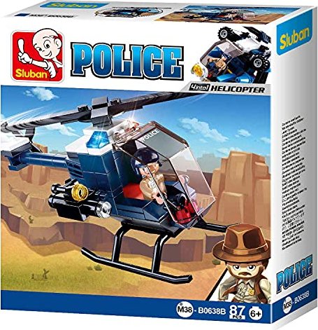 Sluban Police Helicopter (M38-B0638B)