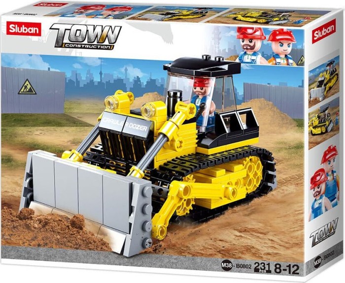 Sluban Town Construction Bulldozer (M38-B0802)