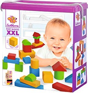 Eichhorn Baby Coloured Wooden Blocks Baby (100050421)