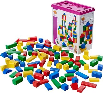 Eichhorn Coloured Wooden Blocks (100010171)