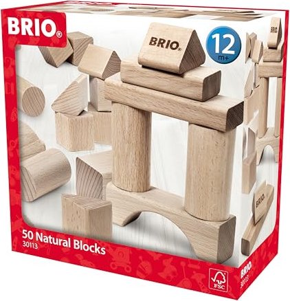 BRIO 50 Natural Blocks (30113)