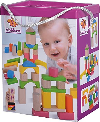 Eichhorn Nature and Coloured Wooden Blocks (100088021)