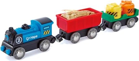 Hape Battery Powered Rolling-Stock Set (E3720)