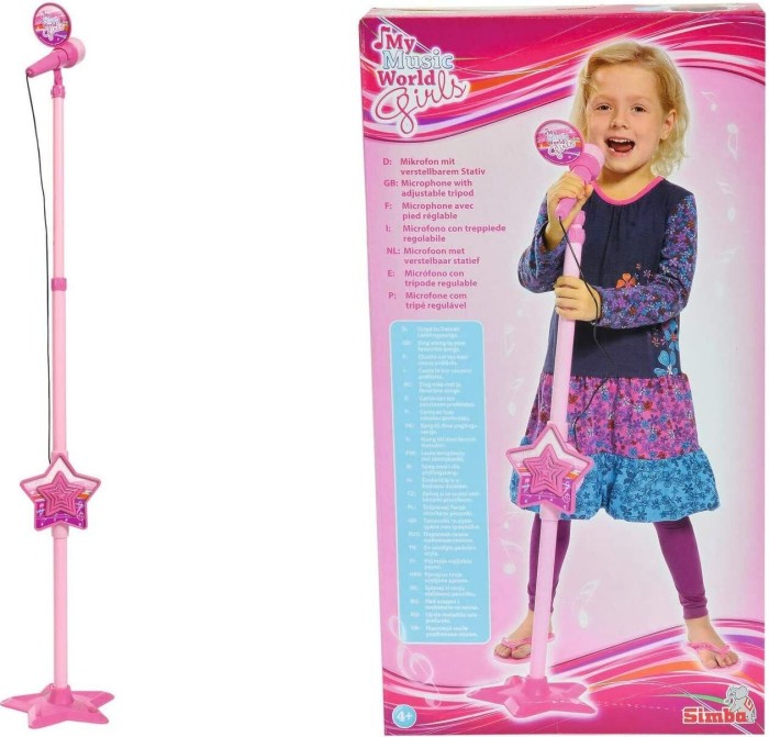 Simba Toys My Music World Girls Microphone Stand (106830691)