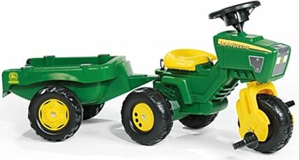 rolly toys rollyTrac John Deere Trike with Sound Wheel and Trailer green (052769)