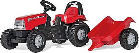 rolly toys rollyKid Case CVX 1170 Pedal-Tractor with Trailer red (012411)