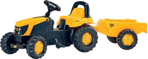 rolly toys rollyKid JCB Pedal-Tractor with Trailer yellow (012619)