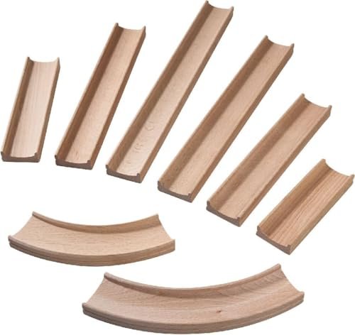 HABA Ball Track Kullerbü - Complementary set Straight tracks and Curves (300851)