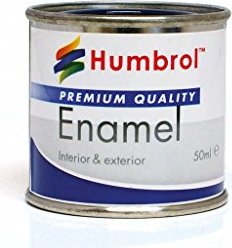 Humbrol Enamel Paint 21 black gloss, 50ml (AQ0232)
