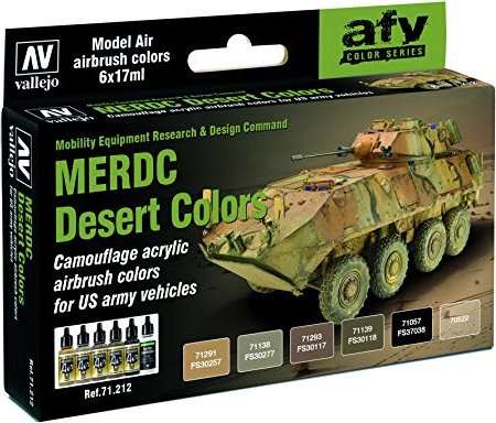 Vallejo Model Air "MERDC Desert Colors" Farbset, 6-tlg. (71.212)