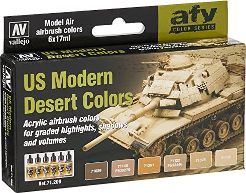 Vallejo Model Air "US Modern Desert Colors" Farbset, 6-tlg. (71.209)