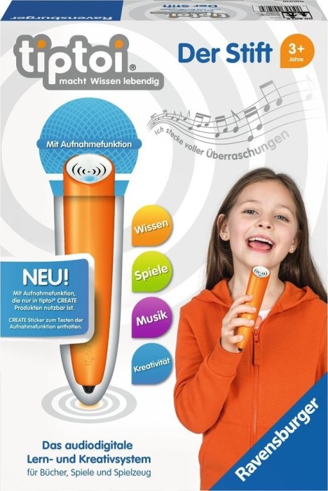 Ravensburger tiptoi The Pen with recording function, 3. Generation (00801)