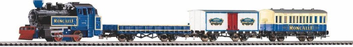 Piko - track H0 starter set - starter set with Bettung Güterzug Roncalli RC (57142)