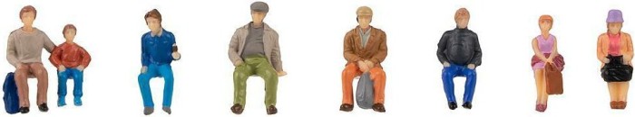 Faller Miniature figures - Sitting travellers (151619)