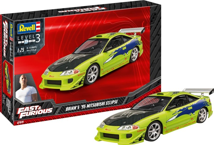 Revell almost & Furious Brian's 1995 Mitsubishi Eclipse (07691)