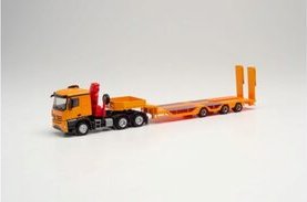 Herpa Mercedes-Benz Arocs Classic 6x4 with Ladekran allrounder-Sattelzug, kommunalorange (313933)