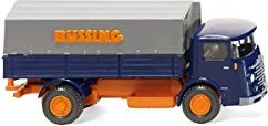 Wiking Flatbed lorry Büssing 4500 blue/orange (047601)