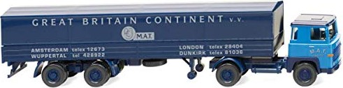 Wiking Flatbed tractor trailer Scania 111 M.A.T. (051702)