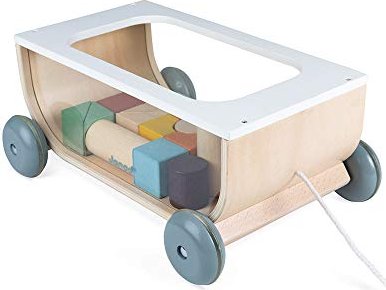 Janod Sweet Cocoon Cart With Blocks (J04407)