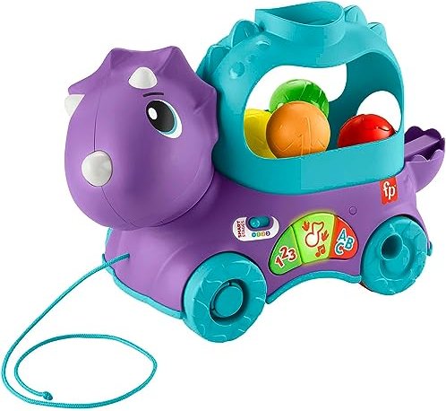 Mattel Fisher-Price Bällespaß Nachzieh-Dino (HNR54)