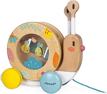 Janod Pure Pull-Along Snail (J05159)