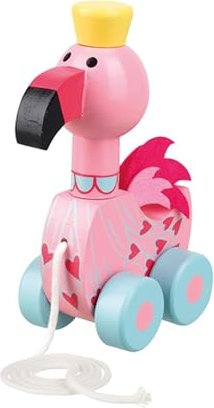 Nici Orange Tree Toys - Pull Along Flamingo (46007)