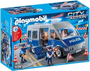 playmobil City Action - Polizeibus with Straßensperre (9236)