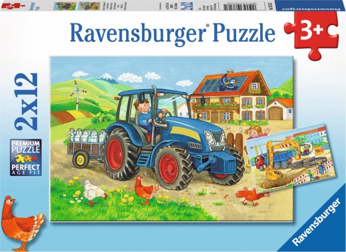 Ravensburger puzzle building site and farm (07616)