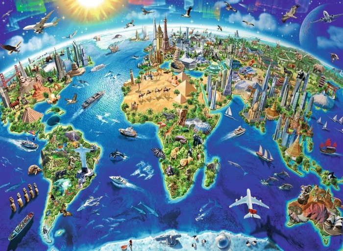 Ravensburger puzzle large weite World (12722)
