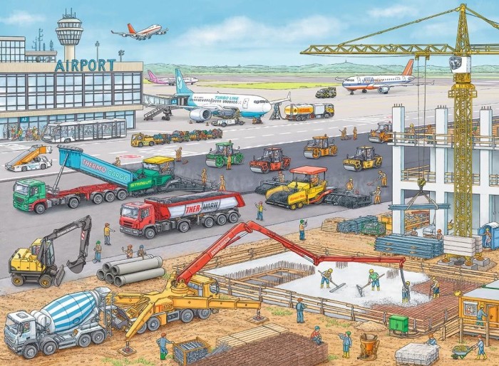 Ravensburger puzzle building site am airport (10624)