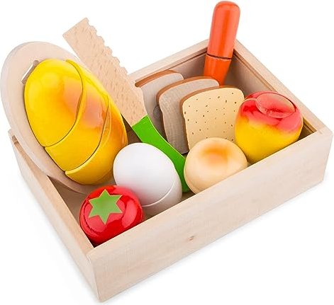 New Classic Toys Cutting Meal Breakfast Box (10580)