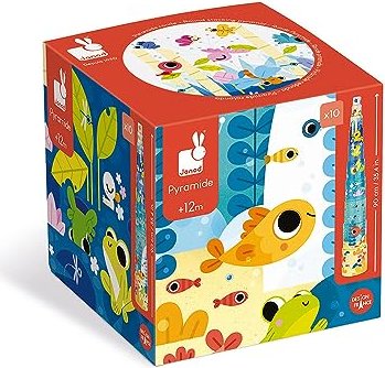 Janod Pond Life Round Stacking Pyramid (J02675)