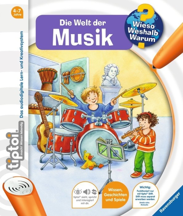 Ravensburger tiptoi Buch: Wieso? Weshalb? Warum? 3: Die Welt der Musik (32902/00583)