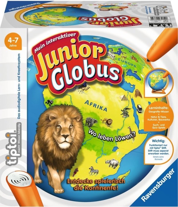Ravensburger tiptoi Game: My interactive Junior Globus (00785)