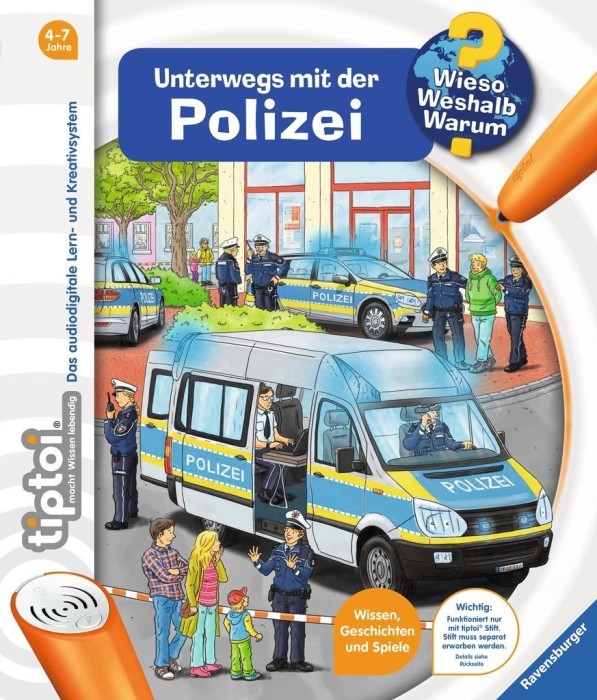 Ravensburger tiptoi book: Wieso? Weshalb? Warum? 22: on the road with the Police (32922)