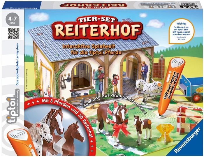 Ravensburger tiptoi Spielfigur: Tier-Set Reiterhof (00707)