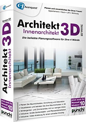 Punch! Software Architekt 3D X8 interior designer (German) (PC)