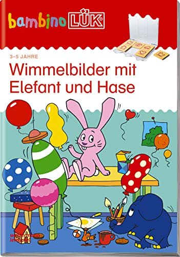 bambino LÜK Wahrnehmung and concentration: Wimmelbilder with elephant and rabbit