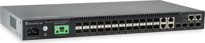 LevelOne GTL Kilby Rackmount Gigabit Managed Switch, 4x RJ-45/SFP, 20x SFP, 4x SFP+ (GTL-2872)