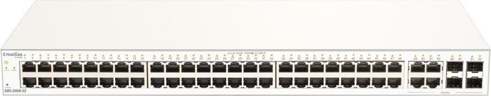 D-Link Nuclias DBS-2000 Rackmount Gigabit Managed Switch, 48x RJ-45, 4x RJ-45/SFP (DBS-2000-52)