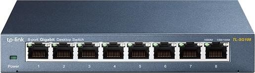 TP-Link TL-SG108 Desktop Gigabit Switch, 8x RJ-45 (TL-SG108)