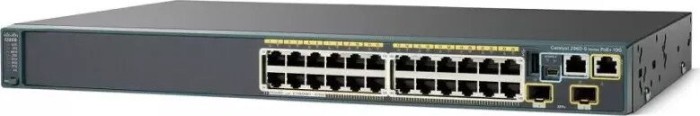 Cisco Catalyst 2960S-L LAN Lite Rackmount Gigabit Managed switch, 24x _RJ-45, 2x SFP+, 370W PoE+ (WS-C2960S-24PD-L)