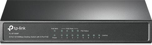 TP-Link TL-SF1000 Desktop Switch, 8x RJ-45, PoE (TL-SF1008P)