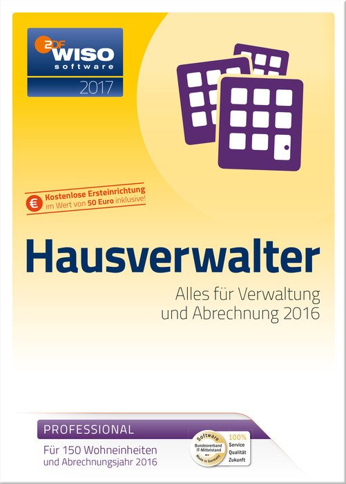 Buhl Data WISO HausVerwalter 2017 Professional, 150 residential units (German) (PC)