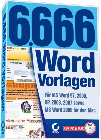 Sybex 6.666 Word-templates (German) (PC)