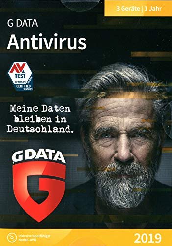 GData Software AntiVirus 2019, 3 User, 1 year (German) (PC) (C1901BOX12003GE)